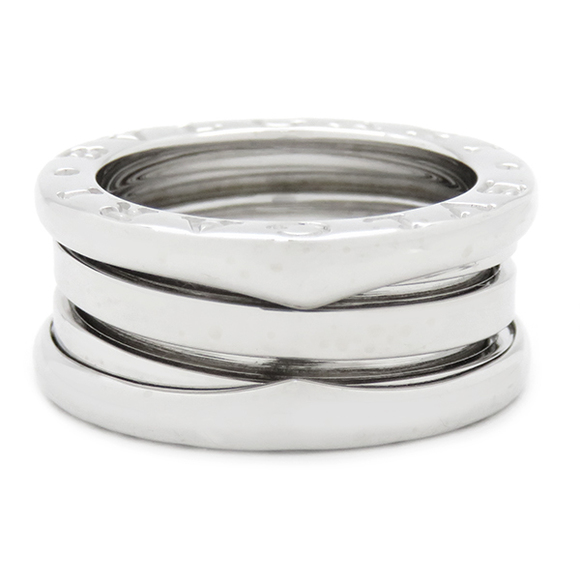 Bvlgari B-Zero 12 Band Ring Ceramic White Gold - Picture 2 of 7